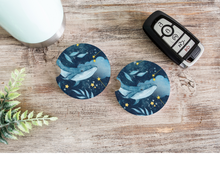 Load image into Gallery viewer, Celestial Whale Car Cup Holder Coasters
