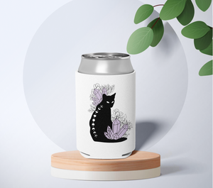 Black Cat Can Coozie